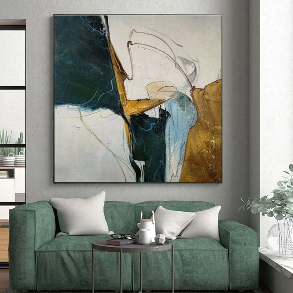 Office_Days_Nature_White_Abstract_Canvas_Artwork_ZWZ56 wall art